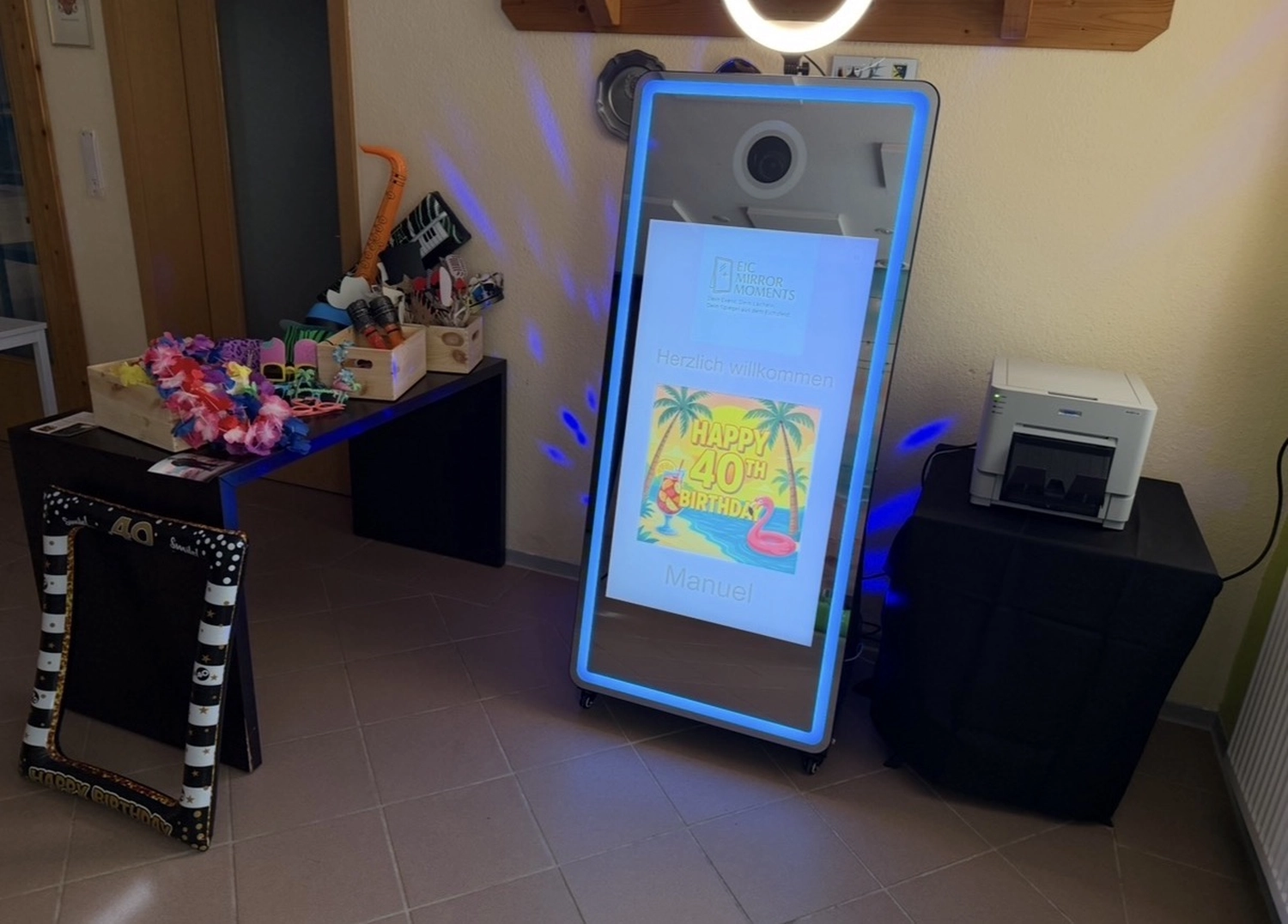 Fotobox Eichsfeld, Fotospiegel Eichsfeld, EIC Mirrow Moments, Wehnde, Magic Mirror Fotospiegel